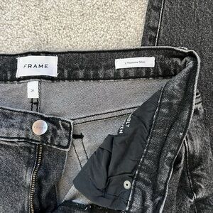 Frame Denim Men's Black Washed Jeans